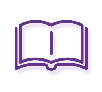 Ícono de un libro abierto que representa la consulta de información histórica.